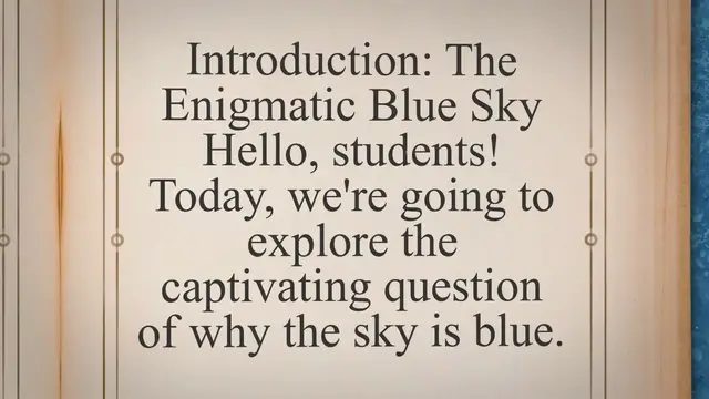 'Video thumbnail for Why is the Sky Blue? Explained by a Teacher'