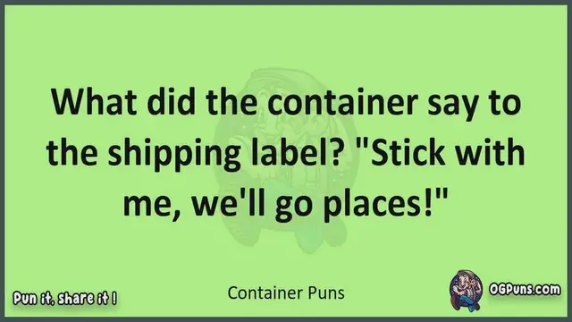 Video thumbnail for Container - Jokes, Puns, Wordplays, and Laughter