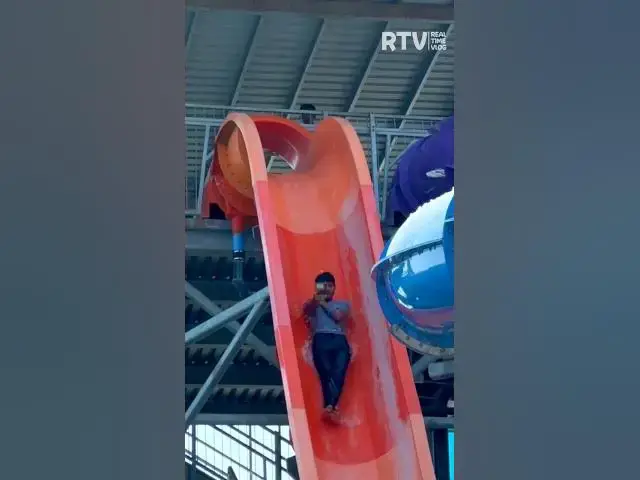 Video thumbnail for 90 Degree Water Slide at Shankus Water Park #shorts #waterpark