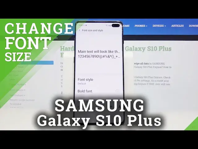 'Video thumbnail for How to Change Font Size in Samsung Galaxy S10 Plus - Enlarge the Font'
