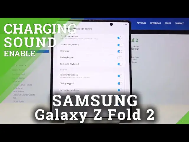 'Video thumbnail for How to Enable Charging Sounds in SAMSUNG Galaxy Z Fold 2 – Customize Sounds'
