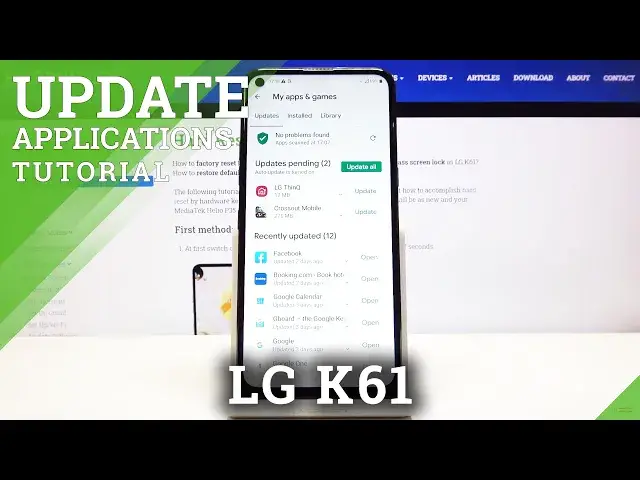 'Video thumbnail for How to Update Apps in LG K61 – Download Latest App Version'