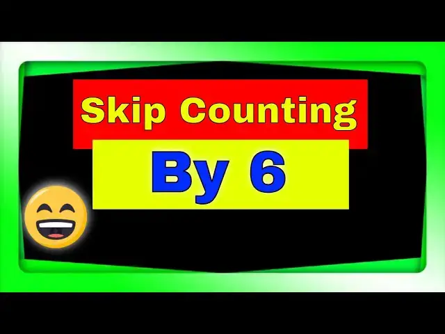 'Video thumbnail for Skip Counting by Six (6) | Pre K | Elementary School | Kids | Counting Lesson by 6 - Youtubersity'