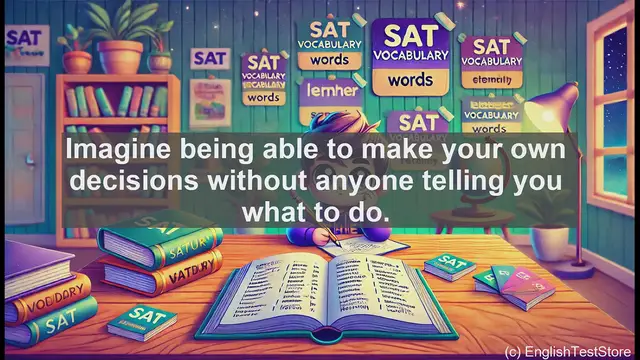 Video thumbnail for 5000 Must Know SAT Vocabulary - Autonomy: Boost Your SAT Vocabulary and Life Skills