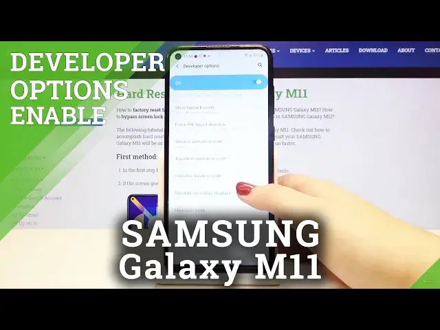 'Video thumbnail for How to Get Access to Developer Mode in Samsung Galaxy M11 – Open / Quit Developer Options'