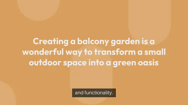 Video thumbnail for Balcony Garden Design Ideas