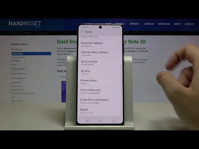 'Video thumbnail for How to Check Specification in SAMSUNG Galaxy Note 20 – Check Phone Spec'