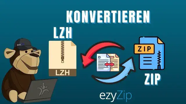 'Video thumbnail for So Konvertieren Sie LZH in ZIP (Einfache Anleitung)'