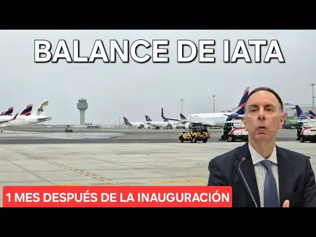 Video thumbnail for 1 MES DESPUÉS: ¿Éxito o Caos? BALANCE de IATA del NUEVO AEROPUERTO de LIMA (Jorge Chávez)