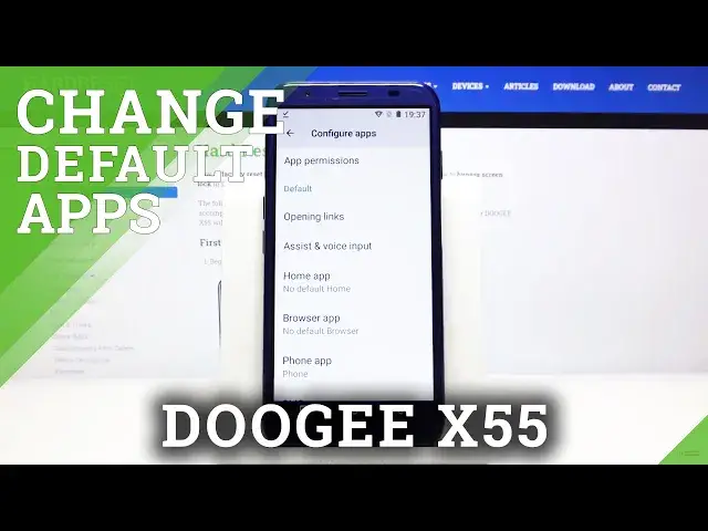 'Video thumbnail for How to Change Default Apps in DOOGEE X55 – Default App Settings'