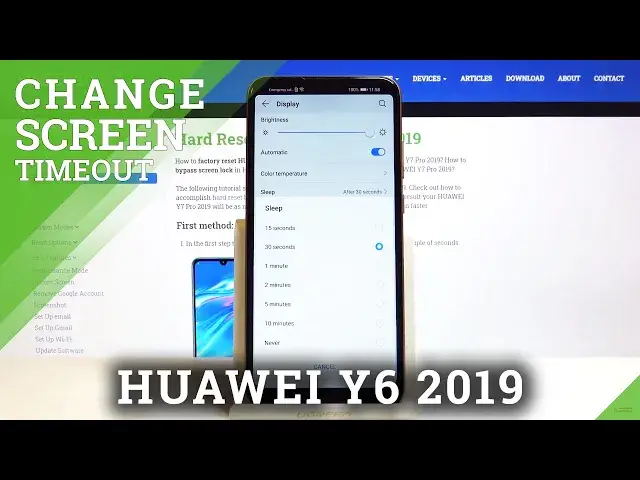 'Video thumbnail for How to Change Screen Timeout in Huawei Y6 2019 - Update Display Settings'