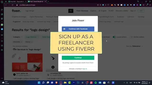 'Video thumbnail for ➡️ How To Sign Up As Freelancer on Fiverr in 2024 (Fiverr Seller Account)'