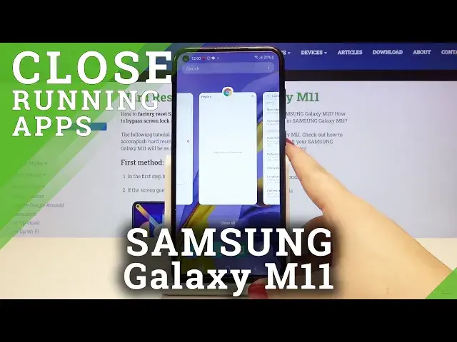'Video thumbnail for How to Close Background Apps in Samsung Galaxy M11 – Switch Off Running Apps'