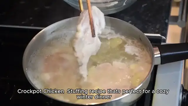 Video thumbnail for Crockpot Chicken & Stuffing Recipe