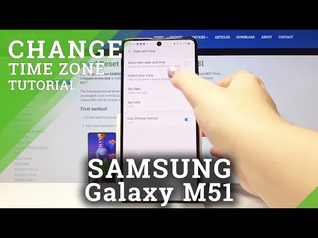 'Video thumbnail for How to Change Date & Time in SAMSUNG Galaxy M51 – Time Settings'