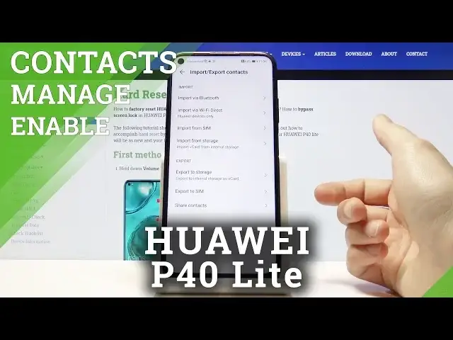 Video thumbnail for How to Manage Contacts in Huawei P40 Lite - Transport Contacts