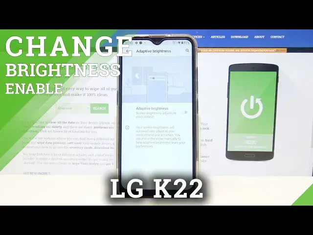 'Video thumbnail for How to Enable Auto Brightness on LG K22 – Turn On Auto Brightness'