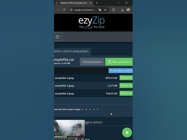 Video thumbnail for 📦 ZIP-Dateien im Browser extrahieren | Keine Softwareinstallation erforderlich