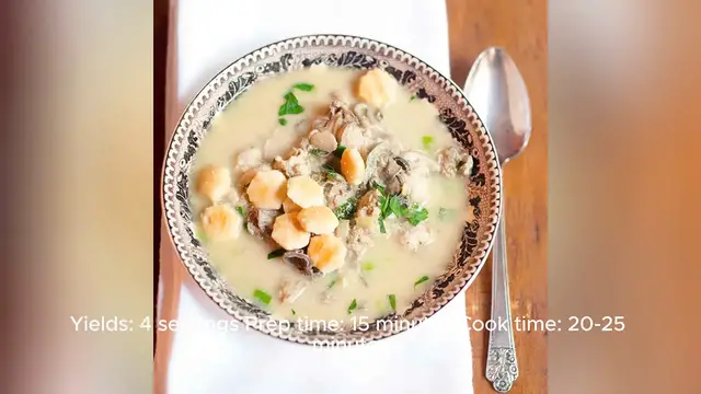 Video thumbnail for oyster stew recipe