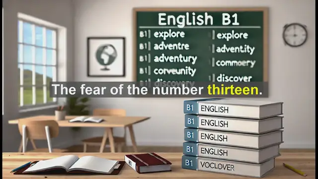 Video thumbnail for 2500 Must Know CEFR B1 Vocabulary - The Number 13: From Etymology to Superstition