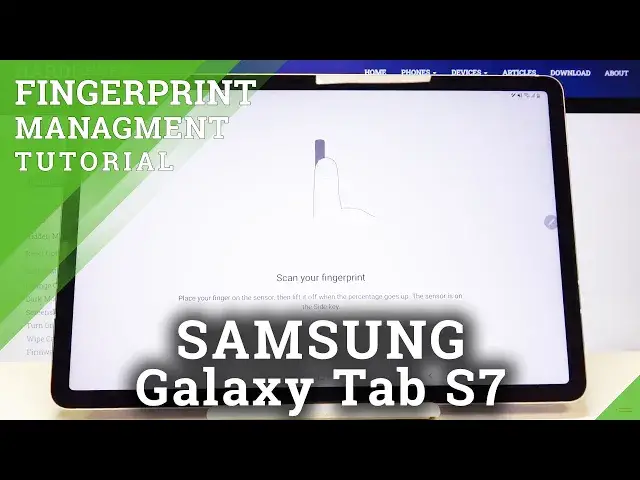 'Video thumbnail for How to Set Up Fingerprint in SAMSUNG Galaxy Tab S7 – Add Screen Lock'