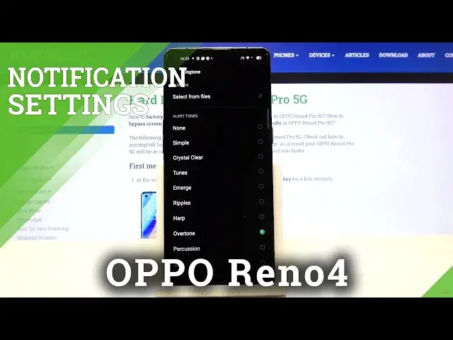'Video thumbnail for How to Change Voicemail Notifications Sounds in OPPO Reno 4 – Find Notification Settings'