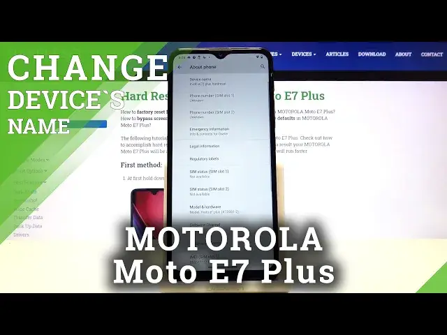 'Video thumbnail for How to Change Device’s Name in MOTOROLA Moto E7 Plus – Find Customization Options'