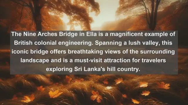 Video thumbnail for Crossing Sri Lanka: Top 10 Famous Bridges Revealed