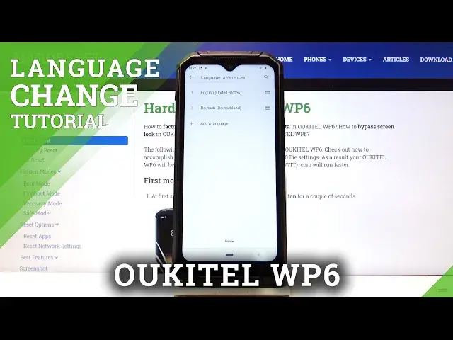 Video thumbnail for How to Change Language in OUKITEL WP6 – Find System Language List
