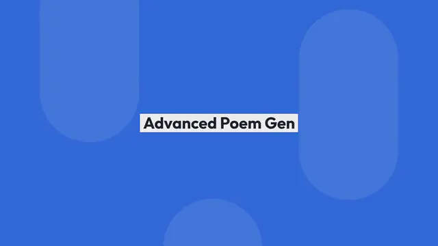 Video thumbnail for AI Rhyme Generator