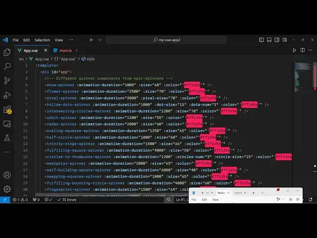 Video thumbnail for Vue.js 3 epic-spinners Tutorial to Show Loading Animated Spinners in Browser Using TypeScript