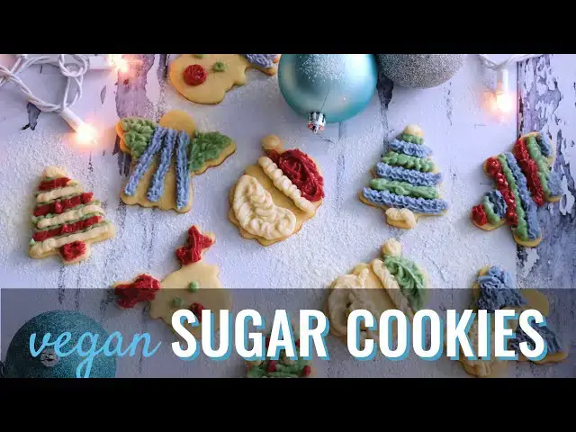 Video thumbnail for Vegan Christmas Sugar Cookies with Buttery Icing