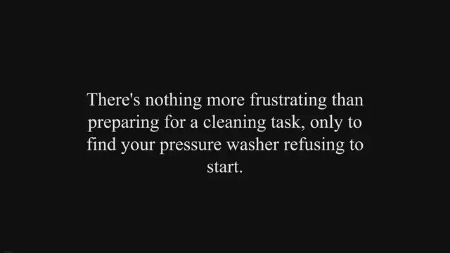 Video thumbnail for Troubleshooting Guide: Why Your Pressure Washer Won't Start After Sitting