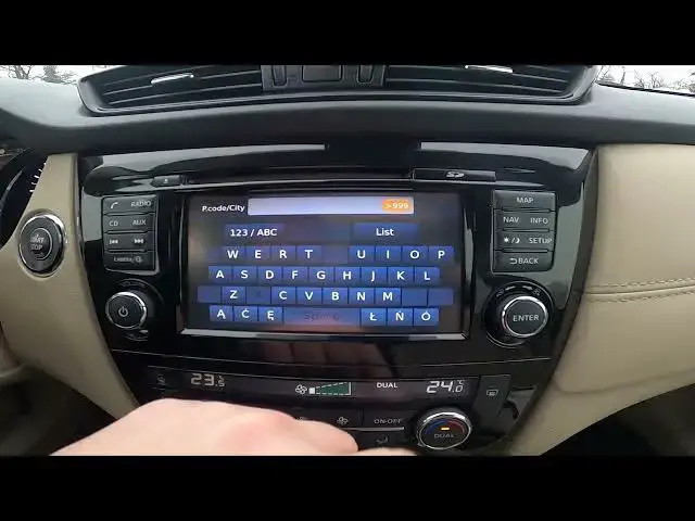 'Video thumbnail for How to Set Destination in Map in Nissan X-Trail III ( 2014 – 2022 ) - Start Route in Navigation'