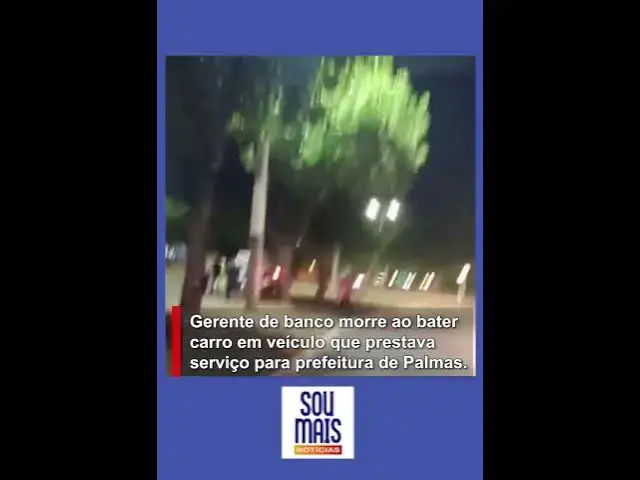 Video thumbnail for Gerente de banco morre após bater carro em veículo que prestava serviço para prefeitura em Palmas