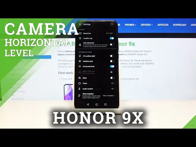 Video thumbnail for How to Enable Camera Leveler in Honor 9X  - Switch Off Photo Stabilization