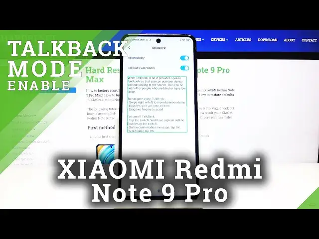 'Video thumbnail for Talkback in XIAOMI Redmi Note 9 Pro – How to use TalkBack'