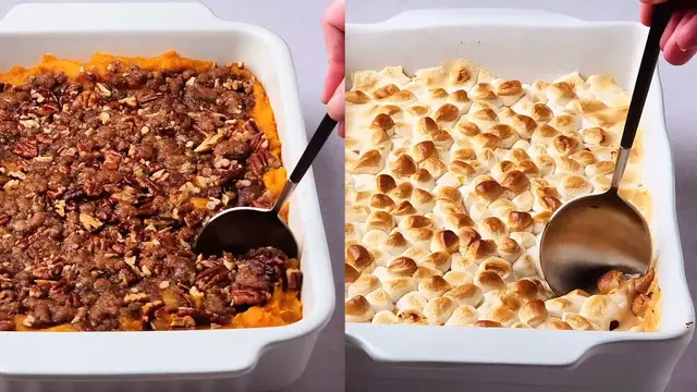 'Video thumbnail for The Vegan Sweet Potato Casserole That Makes the Perfect Thanksgiving Side'
