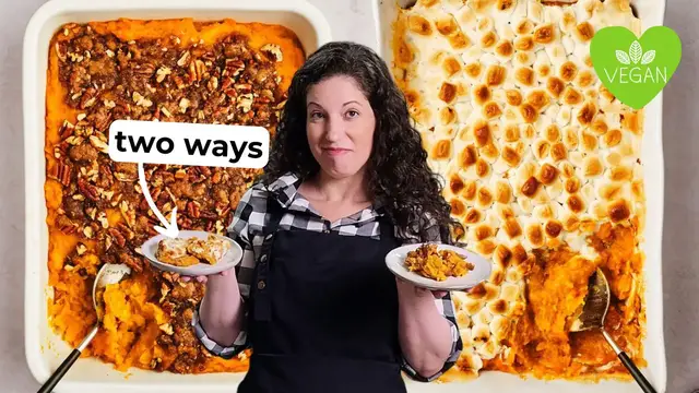 Video thumbnail for The Vegan Sweet Potato Casserole That Makes the Perfect Thanksgiving Side