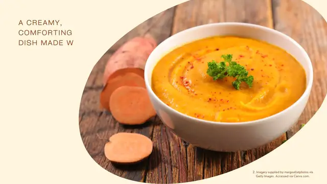 Video thumbnail for Sweet Potato Soup Recipe