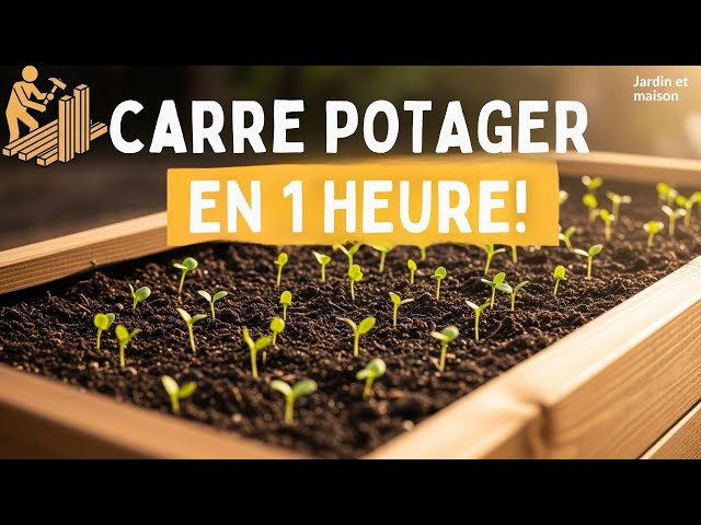 Video thumbnail for Carré Potager Pas Cher avec des Lames de Terrasse ! (Astuce)