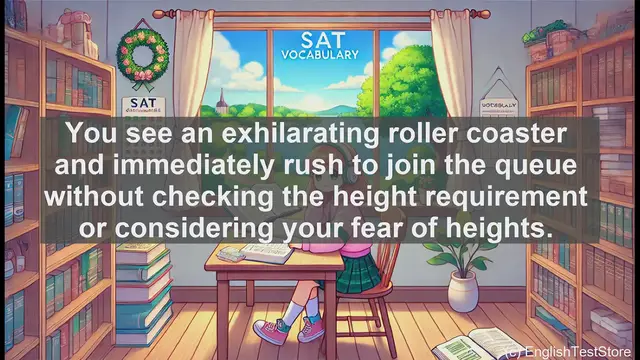 Video thumbnail for 5000 Must Know SAT Vocabulary - Impetuosity: The Art of Acting Without Thinking