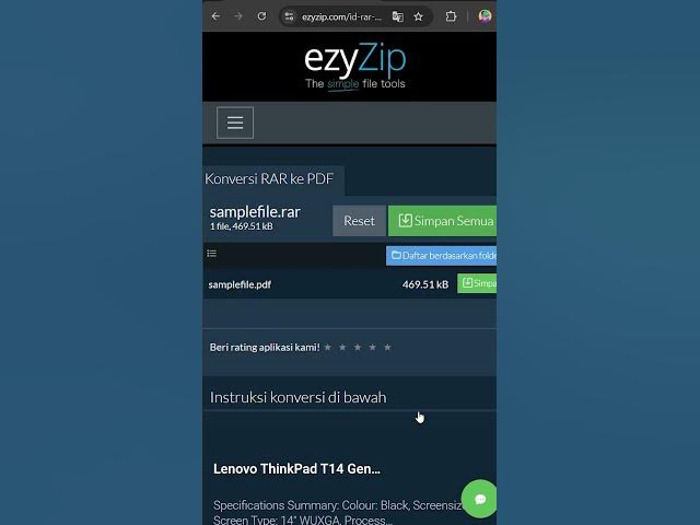 Video thumbnail for 📦 Konversi RAR ke PDF di Peramban Anda | Tanpa Instalasi Perangkat Lunak