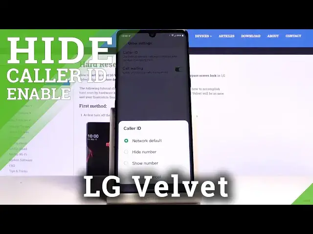 'Video thumbnail for How to Hide Caller ID on LG VELVET – Make Your Phone Number Private'