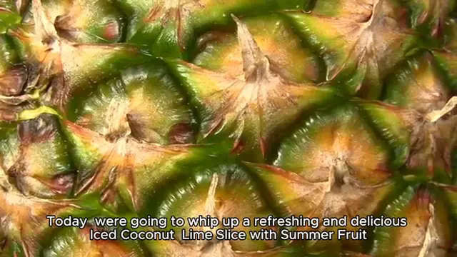 Video thumbnail for Iced coconut & lime slice with summer fruit Recipe
