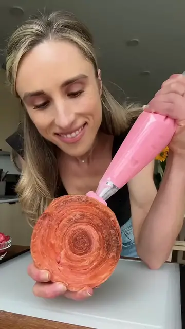 Video thumbnail for Strawberry New York rolls  🌸  croissant  pastry  baking  dessert  sourdough(720P HD)