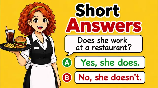 Video thumbnail for Short Answers in English | Yes, I Do. - No, I Don’t.