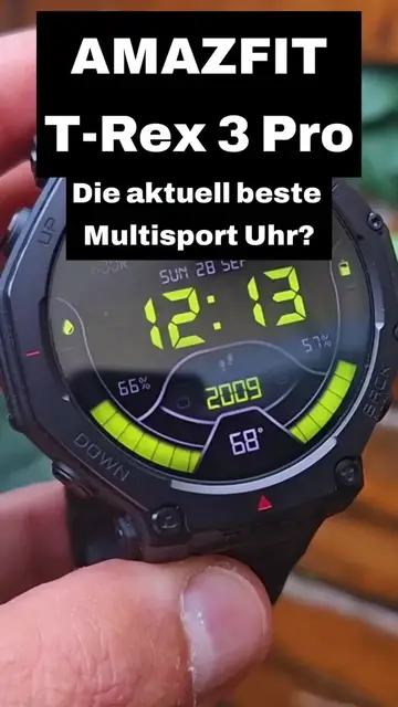 Video thumbnail for Amazfit T Rex 3 Pro - Die beste Multisport Smartwatch_