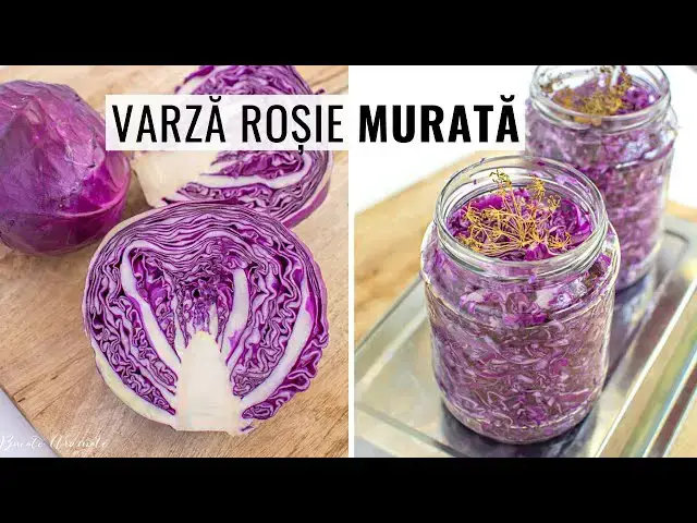 Video thumbnail for Prima murătură pe care o pun în fiecare toamnă. Rețeta de varză roșie murată la borcan