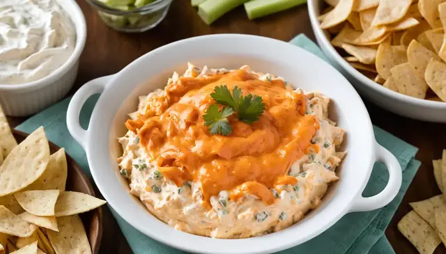 Video thumbnail for Buffalo Chicken Dip Recipe